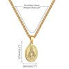 Wholesale Stainless Steel Virgin Mary Pendant Necklace Men's Pendant Hip Hop Accessories