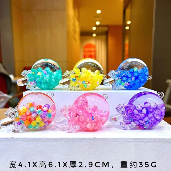 Wholesale Acrylic Cheese Stick Lava Bottle Keychain