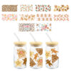 Wholesale UV DTF Pancake Man transfer crystal transparent stickers high temperature resistant waterproof glass Special wholesale manufacturers
