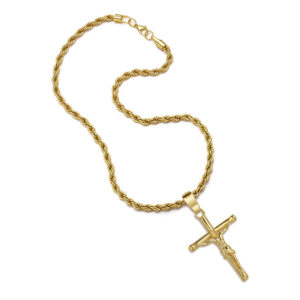 Gold necklace + pendant