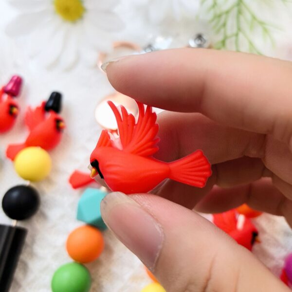 Wholesale 10cps DIY 3D Cute Cartoon Silicone Beads