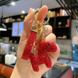 Rhinestone-encrusted pony (red) / 4.5*5