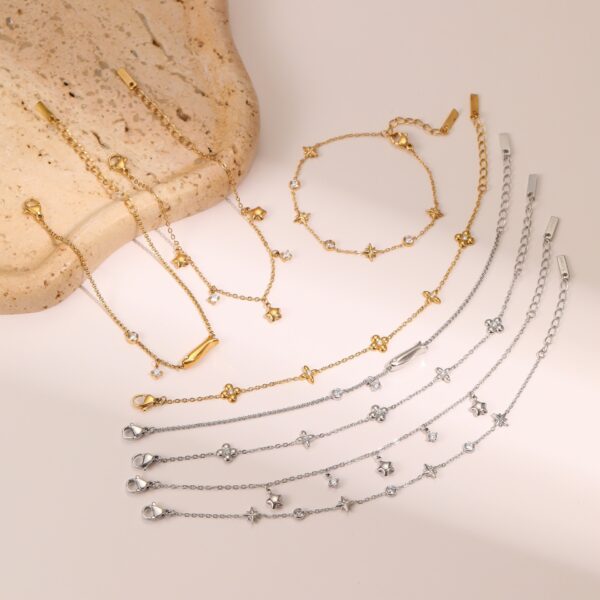 Wholesale Titanium Steel Bracelet Star-Shaped Pendant Exquisite Light Luxury