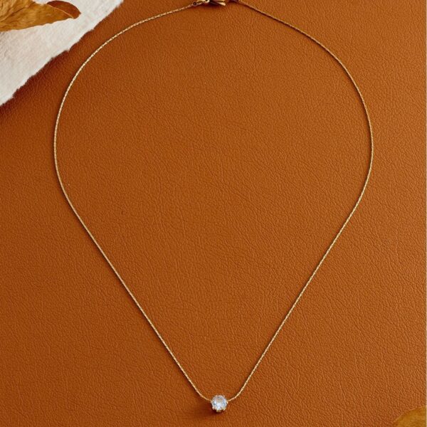Wholesale Zircon Necklace All-match Collarbone Chain Titanium Steel Necklace