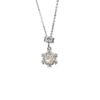Wholesale Gradient Star Snowflake Pendant Necklace