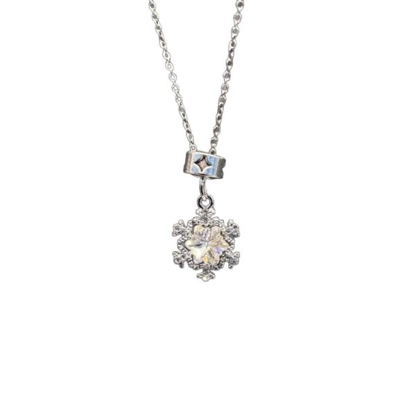 Wholesale Gradient Star Snowflake Pendant Necklace