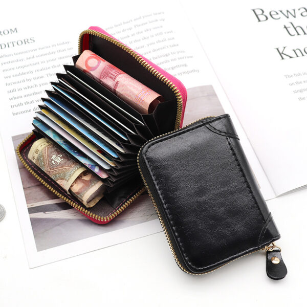 Wholesale Large-Capacity Card Holder Zipper Wallet