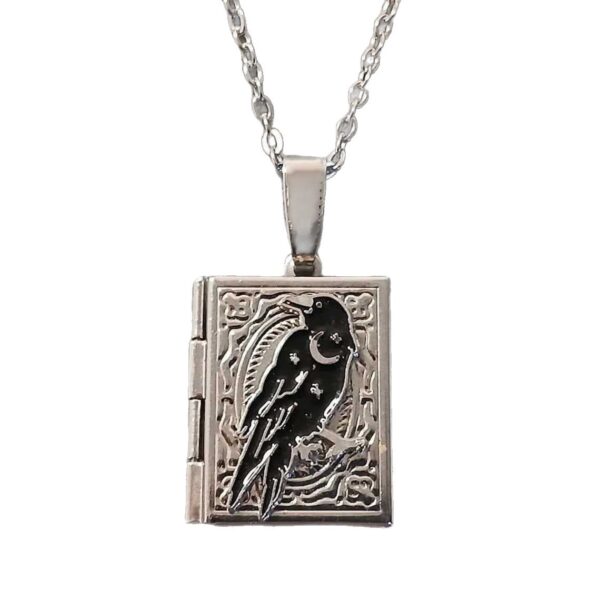 Wholesale Gothic Vampire Moon Crow Halloween Necklace