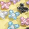 Wholesale 10pcs Rhinestone Butterfly Beads Straight Hole DIY Accessories