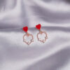 O1CN01n2usYT1jEpsddPqUM_2212072154517-0-cib Wholesale Sweet red heart-shaped earrings