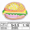 Wholesale Burger Sausage Hot Dog Pizza Cartoon Embroidery DIY Patches
