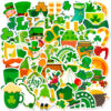Wholesale 50pcs St. Patrick's Theme Clover Hat Party Waterproof Vinyl Stickers