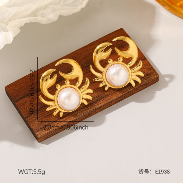 Wholesale Stainless Steel Ocean Series Stud Earrings