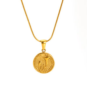 Sp599g november morning glory (snake bone chain)