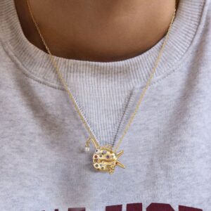 Lantern fish necklace