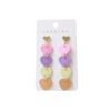 Wholesale Valentine's Day Long Heart Earrings, Colorful Acrylic Earrings
