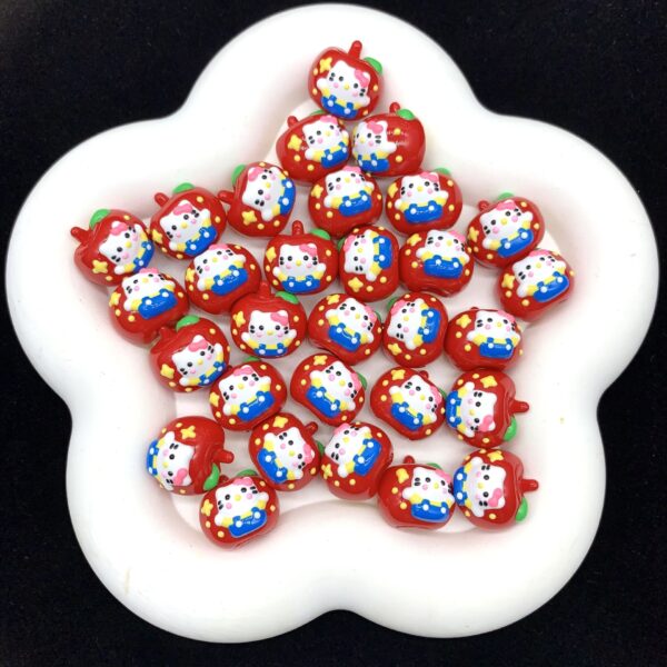 Wholesale Apple Heavy Oil Hand-painted Beads OLY Exclusive