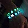 Wholesale Amazon Cross-border Hot Undead Festival Luminous Bracelet Glass Beaded Halloween Ghost Luminous Festival Hand Jewelry