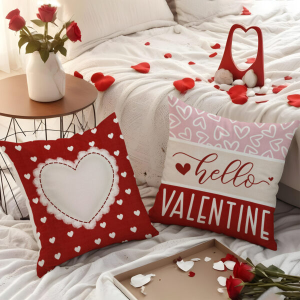 Wholesale Valentine's Day Pillow Cover Red Heart Set Seat Cushion