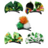Wholesale St. Patrick's Day clover hair clip, green bow hair clip