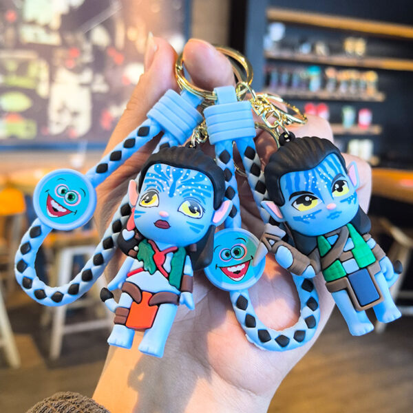 Wholesale Cartoon Blue Doll Keychain