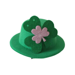 New green hat pink three grass / Bottom diameter 13.5 * cap height 5cm