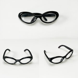 Black frame transparent lenses