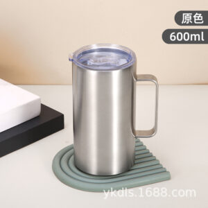 20oz natural stainless steel insulated mug (with lid) / 12oz or 360ml.20oz or 600ml
