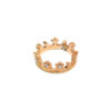 Wholesale Gold and silver crown shaped commemorative ring