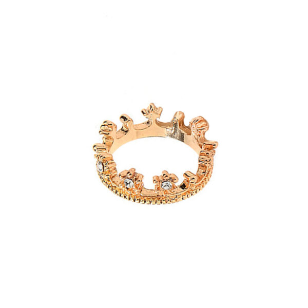 Wholesale Gold and silver crown shaped commemorative ring