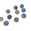 Wholesale Colored diamond studded beads, pearl clay, straight hole beads