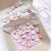 Wholesale [Strawberry White Chocolate] Pink and White Cute Heart DIY Handmade Alloy Beads Loose Beads