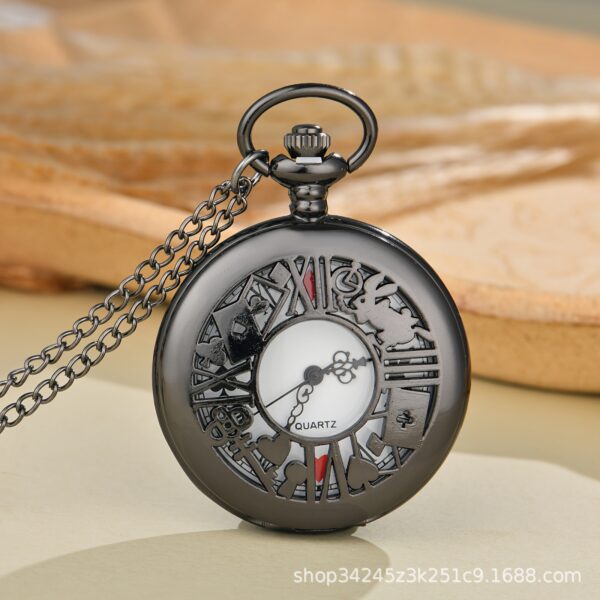 O1CN01nNgAUy1eQDuF1wo21_2221269413865-0-cib Wholesale Blue antique sier hollowed out flower rabbit ker cket watch OLY Exclusive