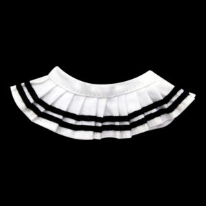 Buba white double pole black skirt