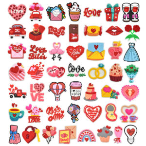 O1CN01nS6ZUd1K9Syvvtvt3_2211636571121-0-cib Wholesale Random 100pcs Valentine's Day cartoon hole shoe buckle