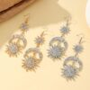 O1CN01nT5IfX23mzvUFUTCp_2213657267299-0-cib Wholesale Goddess Earrings with Diamonds, Sun, Eight-Pointed Star, Moon, Romantic Earrings