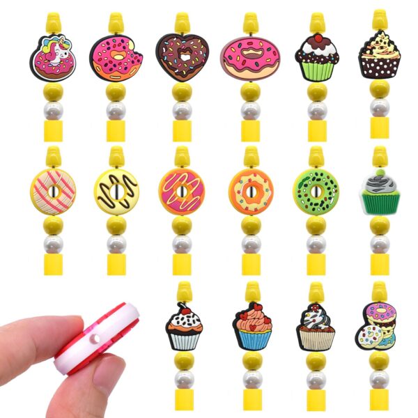 Wholesale Cartoon Food Donuts Cute Resin Beads Focal Beads