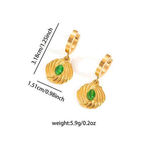 Wholesale Stainless steel jewelry set in gold