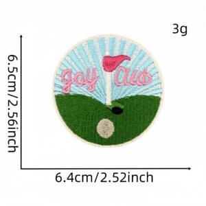 Pink golf cloth sticker 14 #