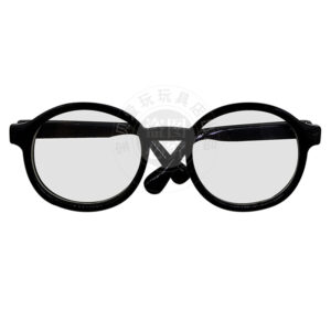 Large cotton doll black 9cm lens glasses
