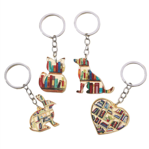 O1CN01nbPEtW1bFjoqLNMzY_2857743436-0-cib Wholesale Graduation season book cartoon dog cat rabbit love keychain