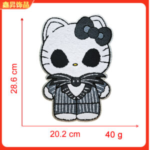 Hot melt glue*grey*animal*kitty*height 28.6*20.2cm