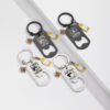 Wholesale Stainless steel engraved bottle opener metal keychain