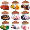 Wholesale Multi-Layered Leather Earrings Rugby Football Leather Earrings