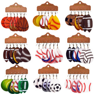 O1CN01ne1G0O2HKxwUb2uXC_3294559133-0-cib Wholesale Multi-Layered Leather Earrings Rugby Football Leather Earrings