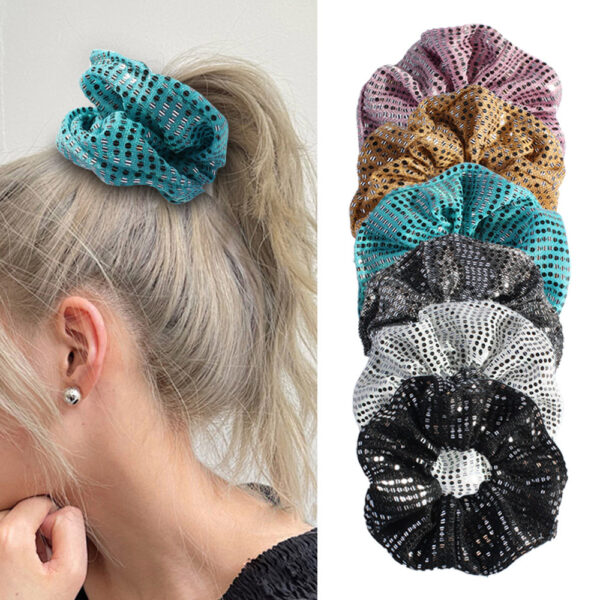 Wholesale Sequin Large Intestine Hair Scrunchies