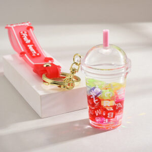 Letter Red Line / Bear leather rope + maca pendant