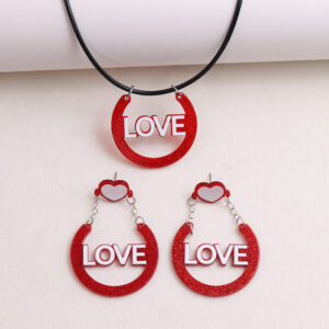Red round chain-suit