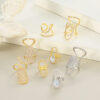 Wholesale Geometric Diamond Opening Nail Ring