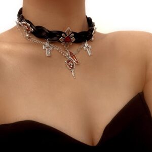 Cross necklace x3784